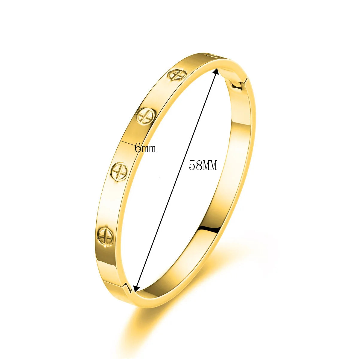 2024 Cross Design Bracelet&Bangle Gold Color Waterproof Stainless Steel Luxury Brand Bangles for Women Gift Drop Shipping