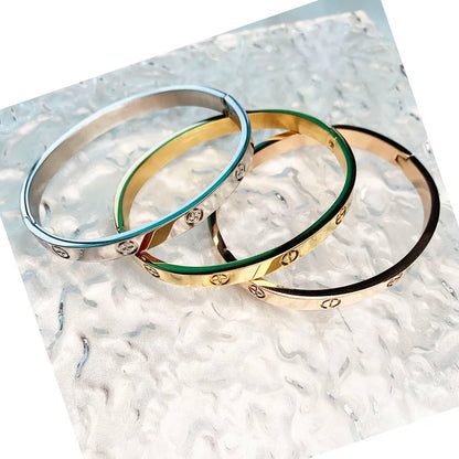 2024 Cross Design Bracelet&Bangle Gold Color Waterproof Stainless Steel Luxury Brand Bangles for Women Gift Drop Shipping